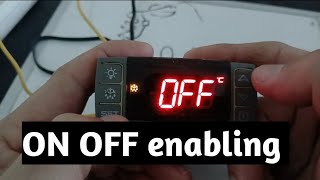 how to switch on and off dixell controller | dixell controller display settings #zkmultitech