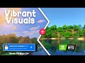 Vibrant Visuals + Ray Tracing ( RTX ) 🤯 For Minecraft PE / BE 1.21.90+ | #minecraft