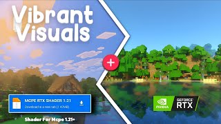 Vibrant Visuals + Ray Tracing ( RTX ) 🤯 For Minecraft PE / BE 1.21.90+ | #minecraft
