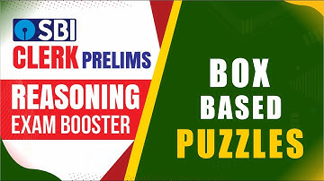SBI CLERK PRELIMS 2021 EXAM BOOSTER | BOX BASED PUZZLES | REASONING PUZZLES FOR BANK EXAMS
