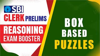 SBI CLERK PRELIMS 2021 EXAM BOOSTER | BOX BASED PUZZLES | REASONING PUZZLES FOR BANK EXAMS