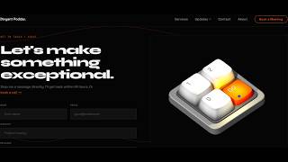 Cinematic Developer Portfolio | Next.js, Three.js, Matter.js, Spline 3D