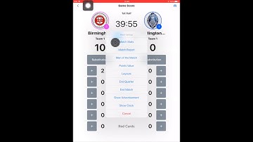 QS Rugby Pro app: How to display the match stats on the scoreboard