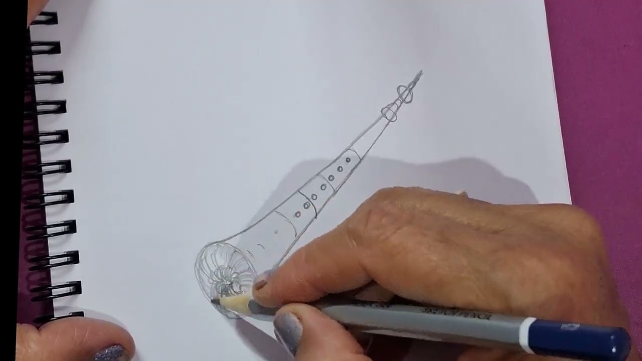Shehnai Sketch Drawing | Indian Musical Instrument Pencil Art 