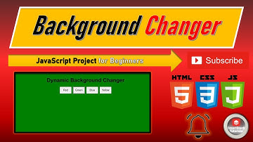 Dynamic Background Color Changer using JavaScript | Beginner Project