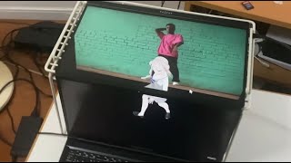 Generated Dance Motion From A Video And Projected It As A Pseudo-Hologram With Portalgraph