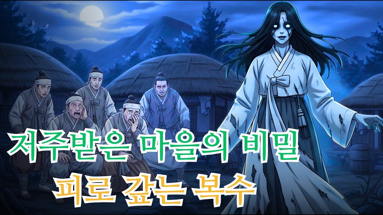 죽임당한 소녀의 원혼, 마을 전체를 저주하다| 야담, 민담, 전설, 설화, 옛날이야기
