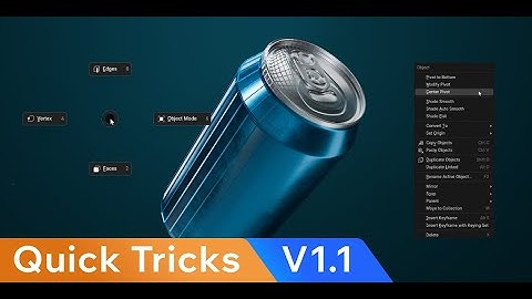 Quick Tricks V1.1 Features - Pivots, Pie Menu, and More