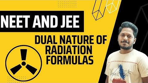 Dual Nature of Radiation - all formulas video for NEET and JEE in tamil