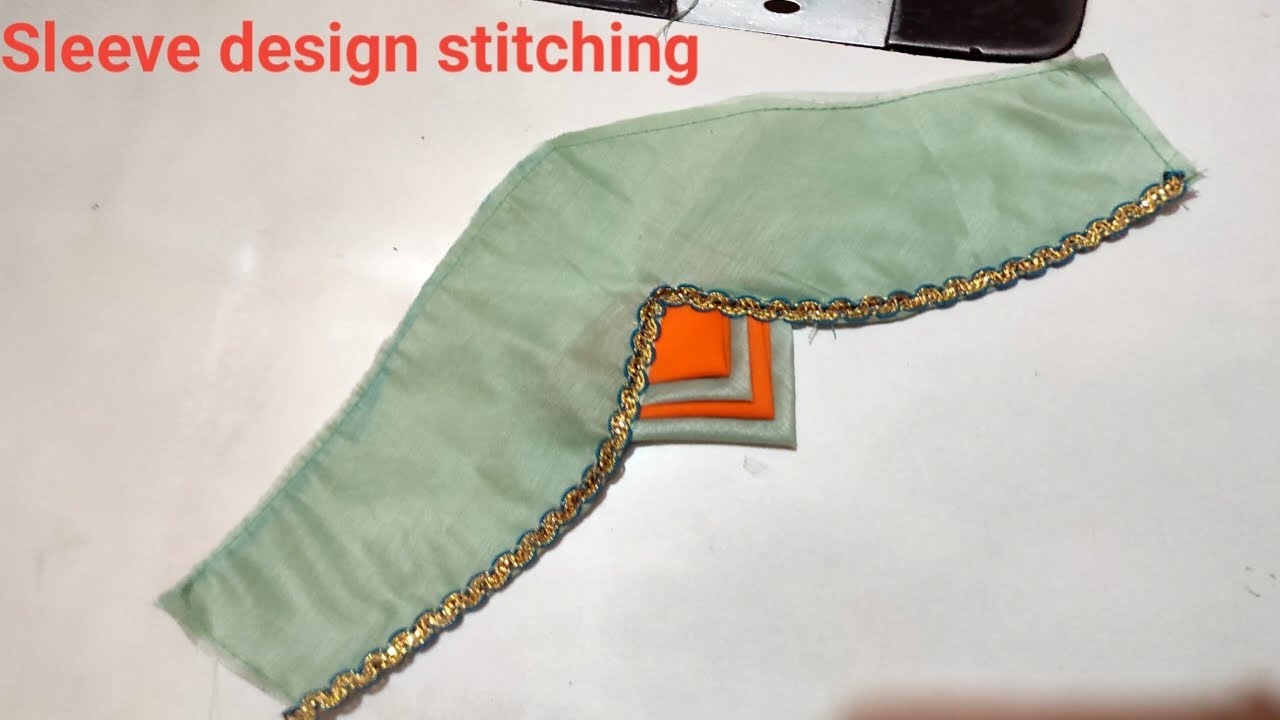 Blouse sleeve design cutting and stitching (आस्तीन के डिजाइन कटिंग) /blouse sleeve design stitching
