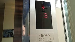 Pillar Traction Glass Elevator at Hotel Pyrenees Jogja, Yogyakarta