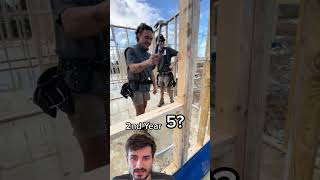 less Swings = good at framing #contractor #construciton #building #constructionhumor