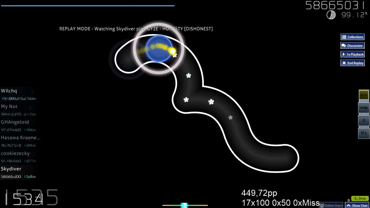 Skydiver | GYZE - HONESTY [DISHONEST] | 99,27% FC 619pp