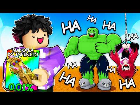 I pretended to be a NOOB, then I used the 0.01% HERO in ROBLOX