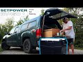 My New Portable FRIDGE and FREEZER for my Truck Cap Camper! Setpower RV45D