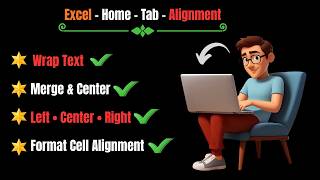 MS Excel Alignment Tutorial Left, Center, Right, Wrap Text & Merge Center | हिंदी में सीखें |