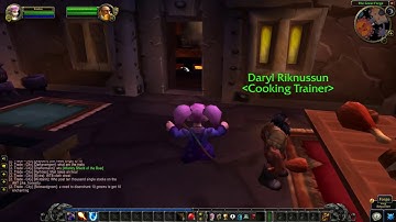 Ironforge Cooking Trainer location - WoW Classic