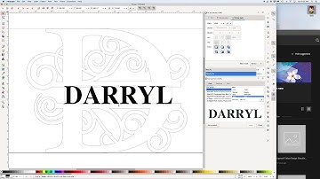 Inkscape - Adding Names to Split Letter Monograms