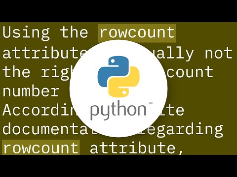 how to make a rowcount in ponyorm? Python