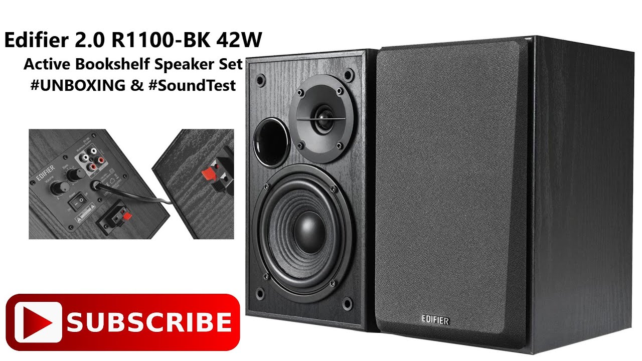 Edifier R1100-BK 2.0 42W Active Bookshelf Speaker Set / Top Budget