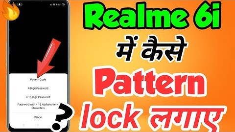 Realme 6i mein pattern lock kaise lagaye | How to set Pattern lock in realme 6I | Pattern lock