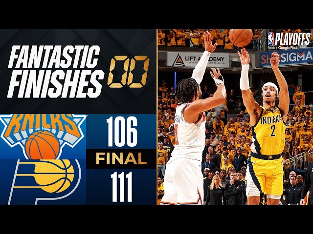 Final 4:23 INSANE ENDING #2 Knicks vs #6 Pacers | Game 3 | May 10, 2024 class=