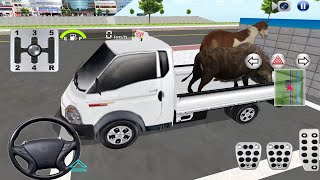 3D Driving Class - Indian White Dump Truck Collecting Animals | Android IOS Gameplay #cargames screenshot 5