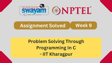 Problem Solving Through Programming In C Week 9 || NPTEL ANSWERS 2024 #nptel #nptel2024 | NPTEL 2024