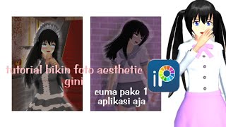 Tutorial cara bikin foto aesthetic sakura school simulator cuma pake 1 aplikasi aja screenshot 4