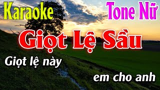 Giọt Lệ Sầu Karaoke Tone Nữ Karaoke Lâm Organ - Beat Mới