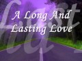 A Long And Lasting Love (Crystal...