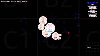 AGAR.IO PRACTICE Split Running W/NACHO