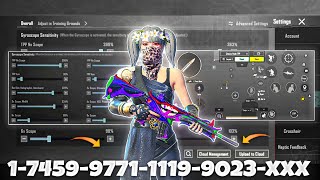 New Update 4.1Best Sensitivity Code Control Settings Bgmipubg Mobile