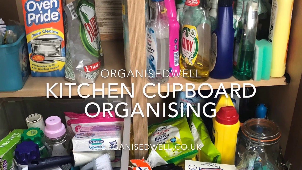 Kitchen Cupboard Organising - YouTube