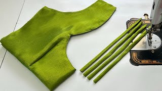 Simple And Easy Blouse Designs | Blouse Neck Designs | Cutting And Stitching Back Neck Blouse Design