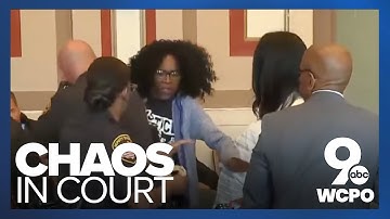 Chaos erupts as judge executes 6-month sentence for former judge Tracie Hunter