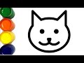 [collection] How to draw a cat Very Easy Step by Step | Сурет салу Мысық | Mushuk rasm chizish