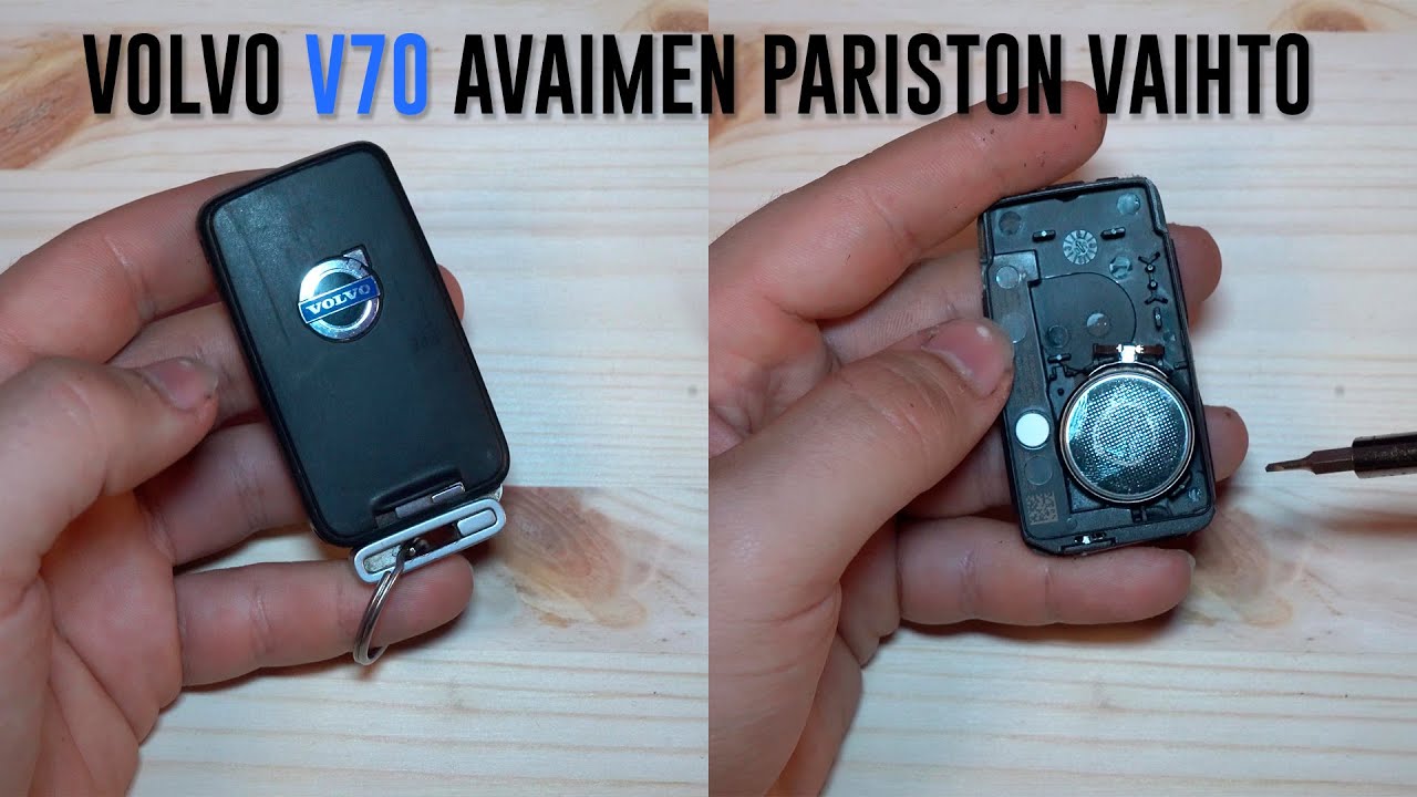 Volvo V70 avaimen patterin vaihto 2008-2015
