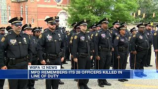 Memorial held for 28 fallen Montgomery police officers