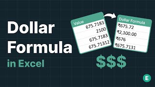 Dollar Formula in Excel | 3 Quick Steps | Excel Tutorial