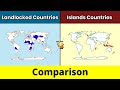 Landlocked countries vs island countries  island countries vs landlocked countries  data duck