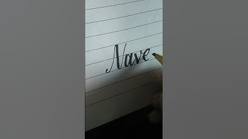How to cursive handwriting /stylish write /learn write with cut marker name 