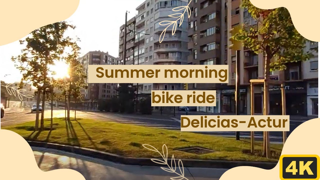 BIKE TOUR: ZARAGOZA, SPAIN | Summer morning bike ride in the city | Vlog | 4K  #bike #spain