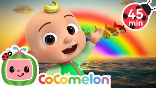 rainbow baby sharks cocomelon animal time animals kids