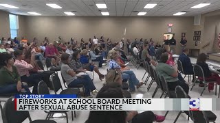 Protesters demand action at DeSoto school board meeting after Whiteside sentencing