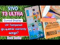 UV Tempered Apply - Warrenty Details - Vivo T3 Ultra - UV Glass -Glue Tempered - UV Liquid Damage
