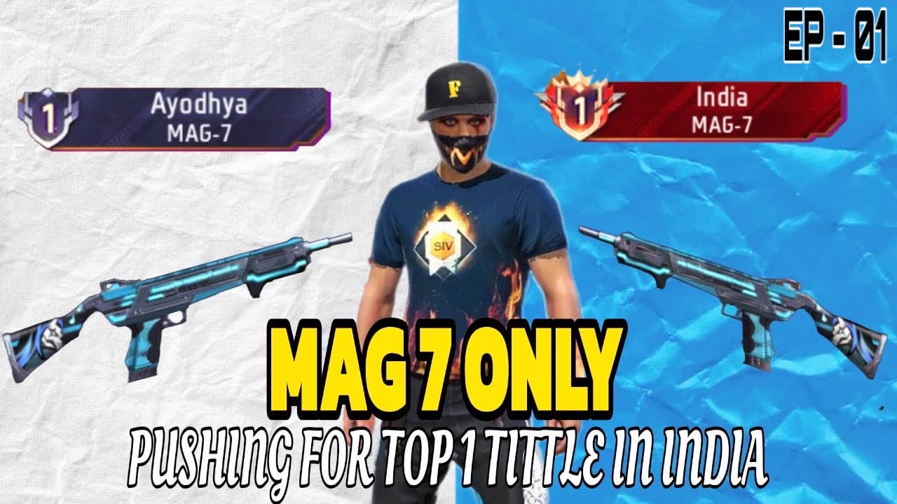Pushing top 1 India in Mag 7 🔫 || Top 1 in Weapon glory leaderboard || mag 7 only
