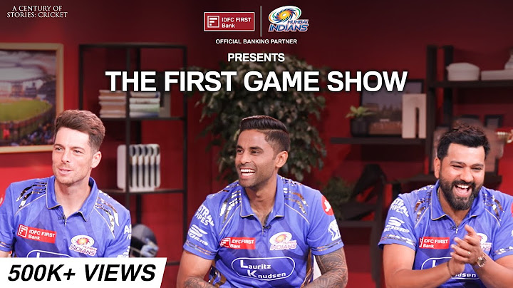 The FIRST Game Show ft. Mumbai Indians | A Century of Stories: Cricket