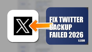 How To Fix Twitter Backup Failed 2026