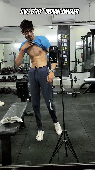 AVG SKINNY GYMMER INDIA .... BEST 50 kg slim physique.....skinny boy...